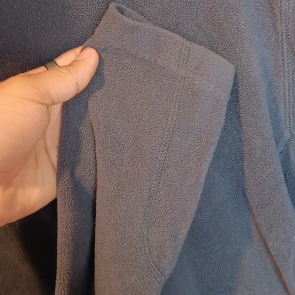 Columbia Sweater Men's xl Black Pullover 1/4 Zip Logo Fleece Mock Neck - Picture 5 of 5